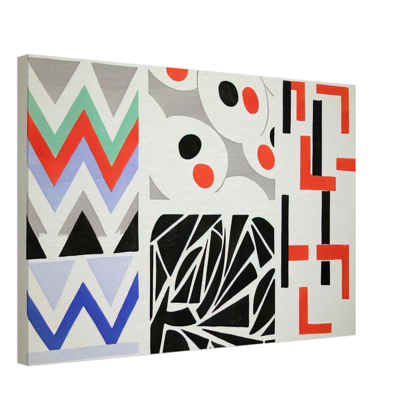 Sonia Delaunay - HER PAINTINGS HER OBJECTS Canvas - 40x60 cm / 16x24 inches-canvas