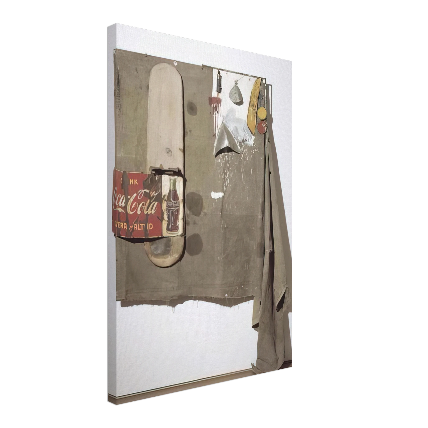 Robert Rauschenberg - DYLABY 1962 Canvas - 70x100 cm / 28x40 inches-canvas