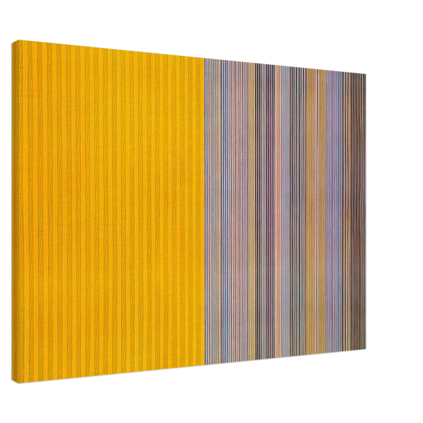Gene Davis - Half Lemon - 1969 Canvas - 20x30 cm / 8x12 inches-canvas