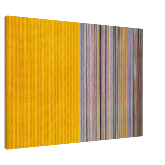 Gene Davis - Half Lemon - 1969 Canvas - 20x30 cm / 8x12 inches-canvas