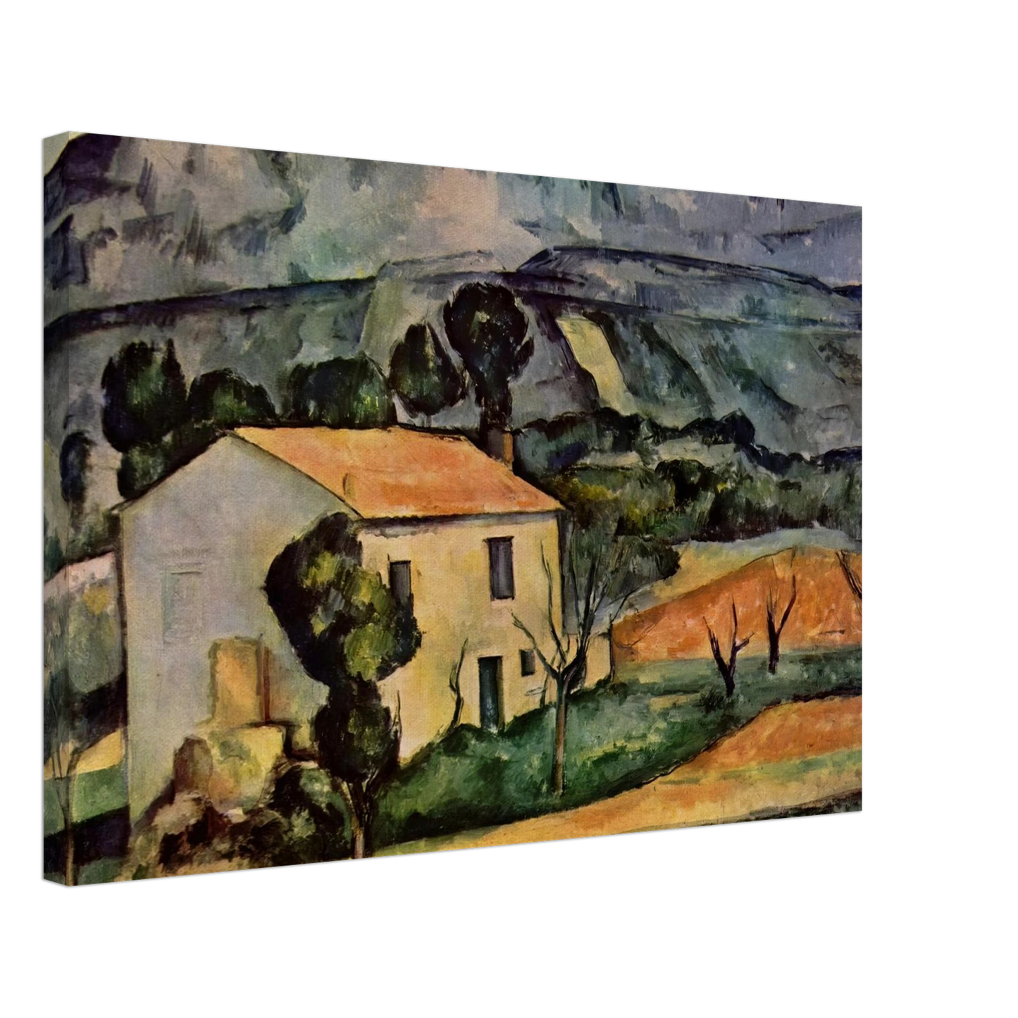 Paul Cezanne - Houses in Provence, near Gardanne Canvas - 70x100 cm / 28x40 inches-canvas