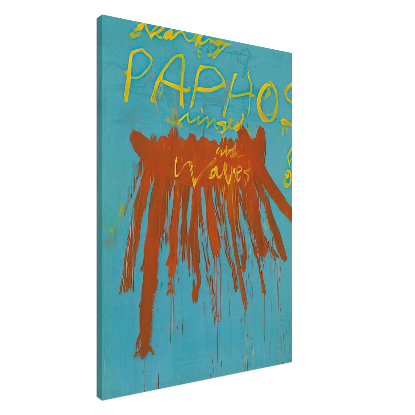 Wall artCy Twombly - Leaving Paphos Ringed With Waves IV Canvas - 20x30 cm / 8x12 inches-canvas