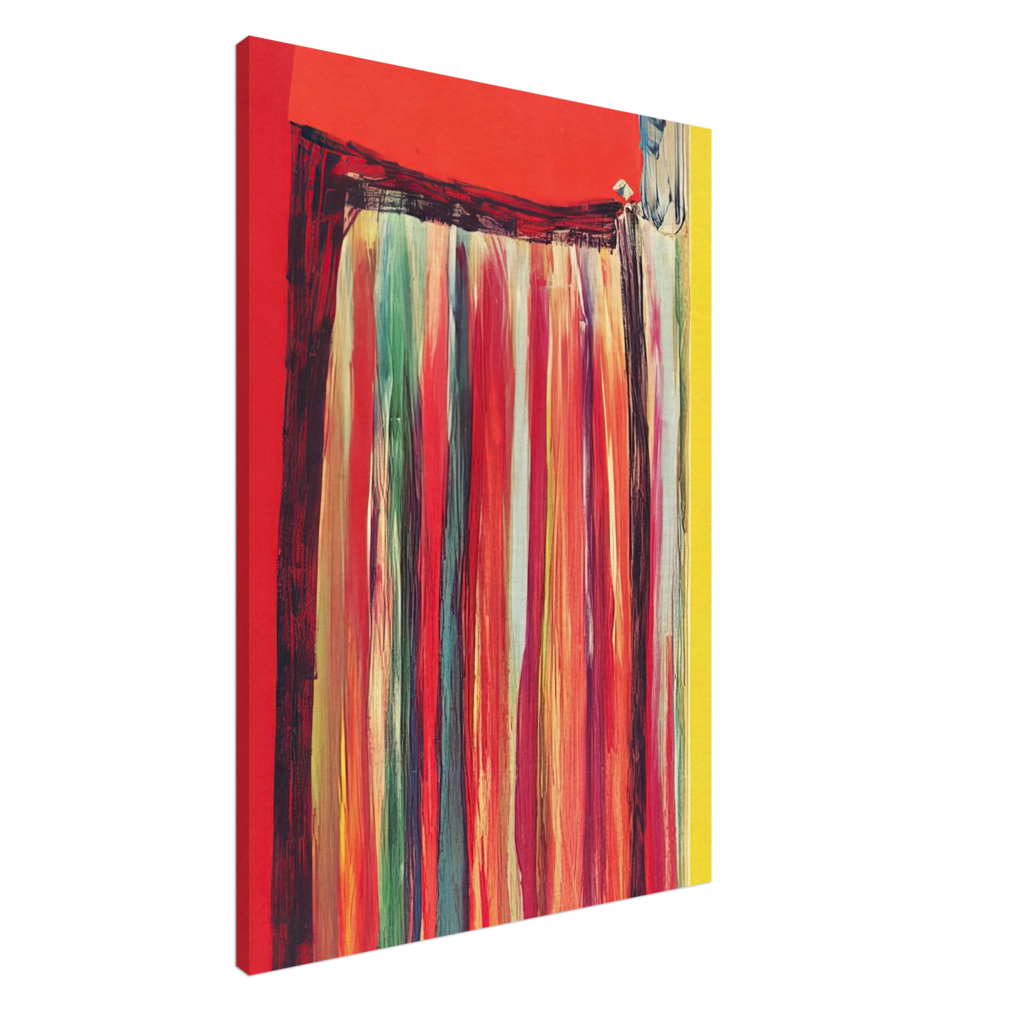 Ronnie Landfield - Coriander Rose - 1972 Canvas - 20x30 cm / 8x12 inches-canvas