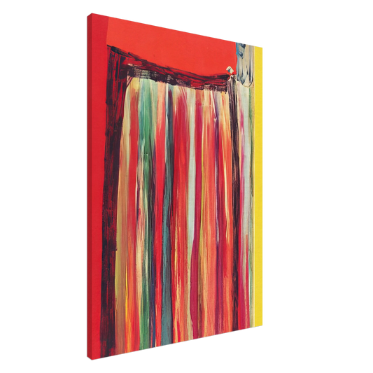 Ronnie Landfield - Coriander Rose - 1972 Canvas - 20x30 cm / 8x12 inches-canvas