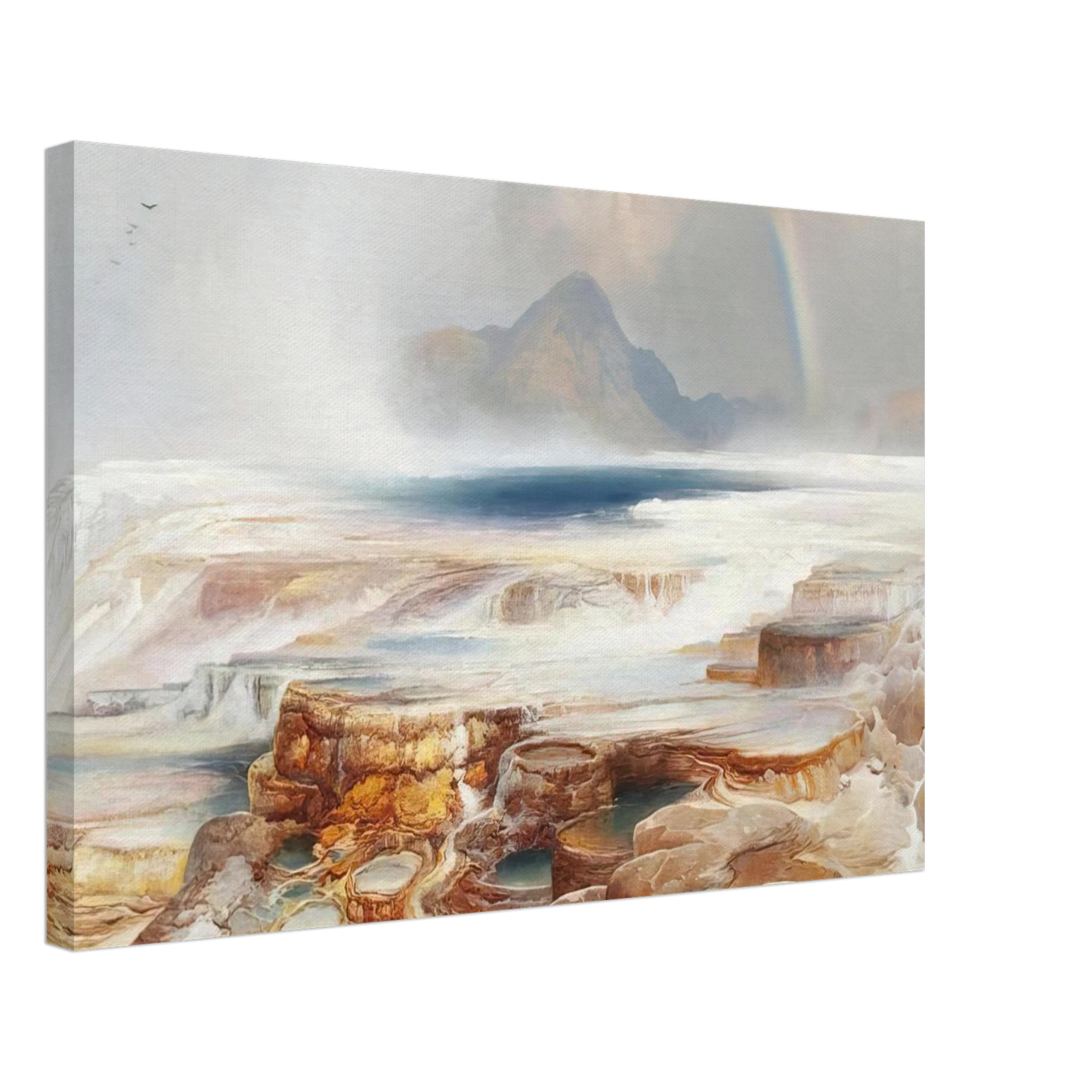 Thomas Moran - Hot Springs of the Yellowstone Canvas - 40x60 cm / 16x24 inches-canvas