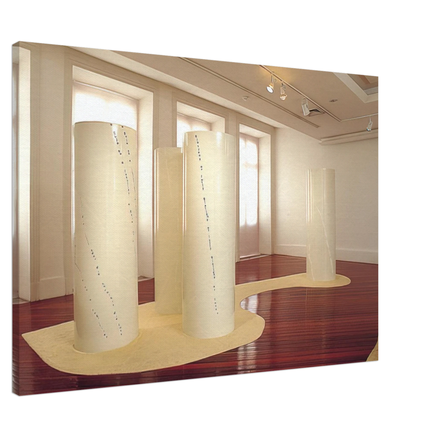 Lygia Pape - Cylinders - 2001 Canvas - 20x30 cm / 8x12 inches-canvas