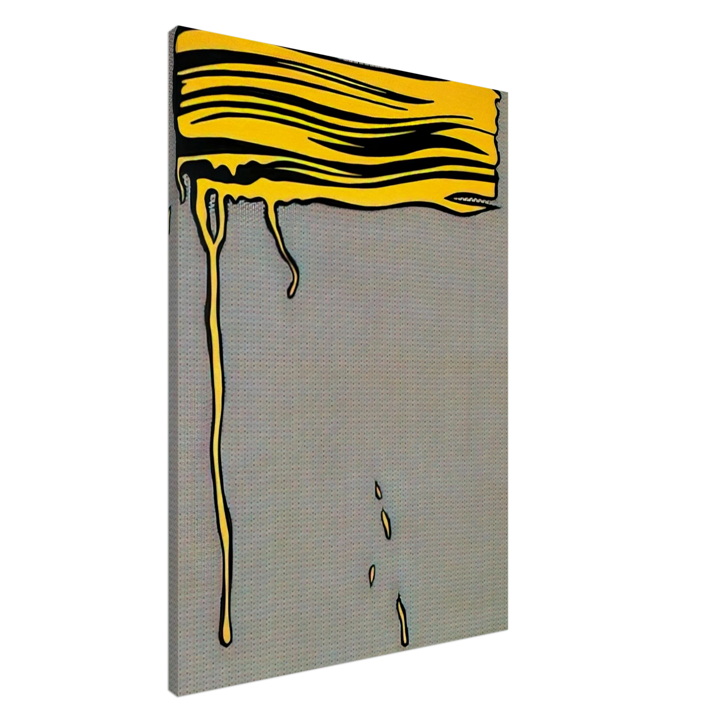 Roy Lichtenstein - YELLOW BRUSHSTROKE I 1965 Canvas - 20x30 cm / 8x12 inches-canvas