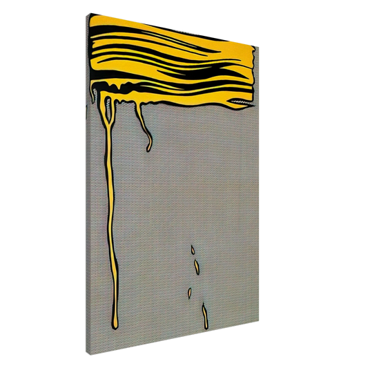Roy Lichtenstein - YELLOW BRUSHSTROKE I 1965 Canvas - 20x30 cm / 8x12 inches-canvas