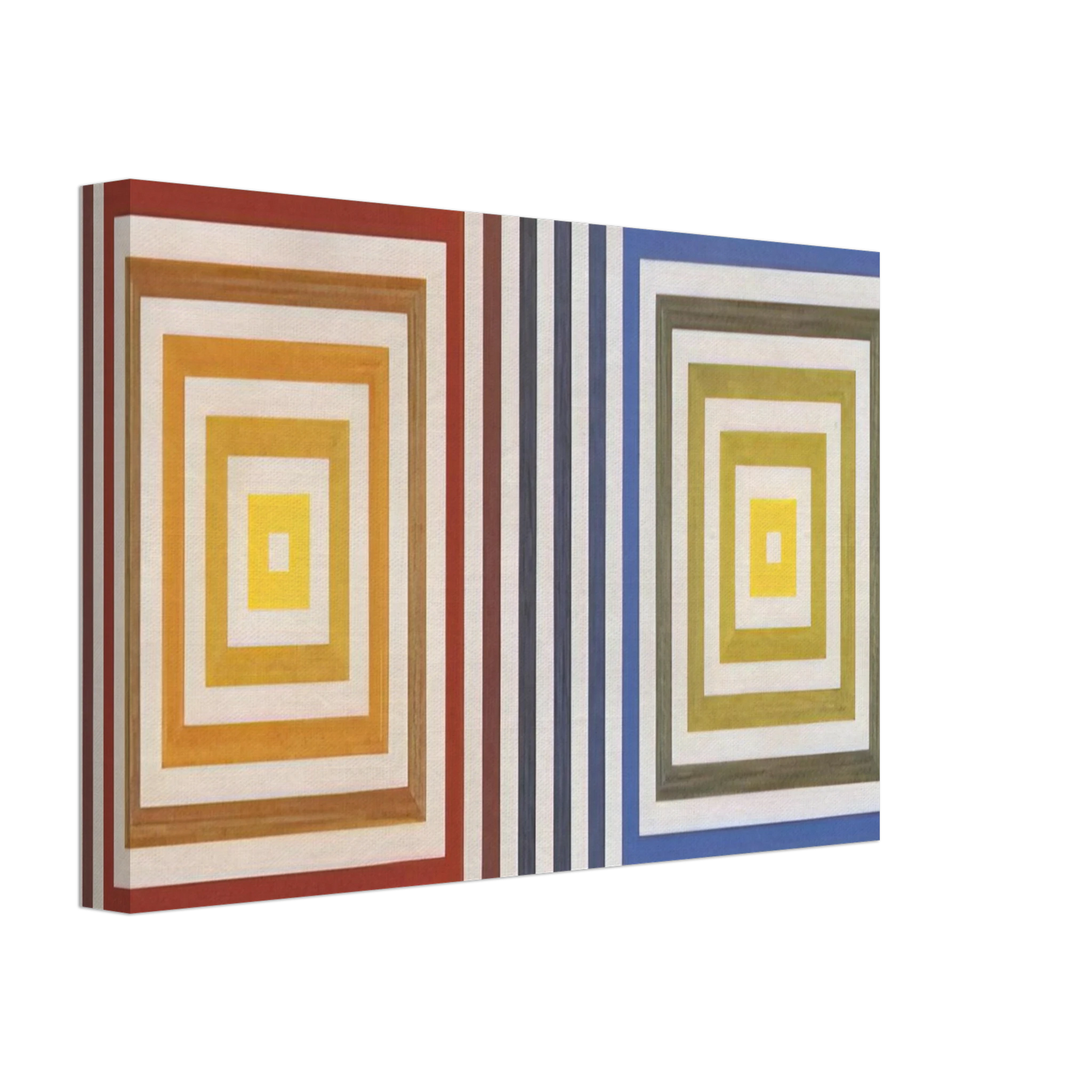 Francois Morellet - From Yellow to Violet - 1956 Canvas - 40x60 cm / 16x24 inches-canvas