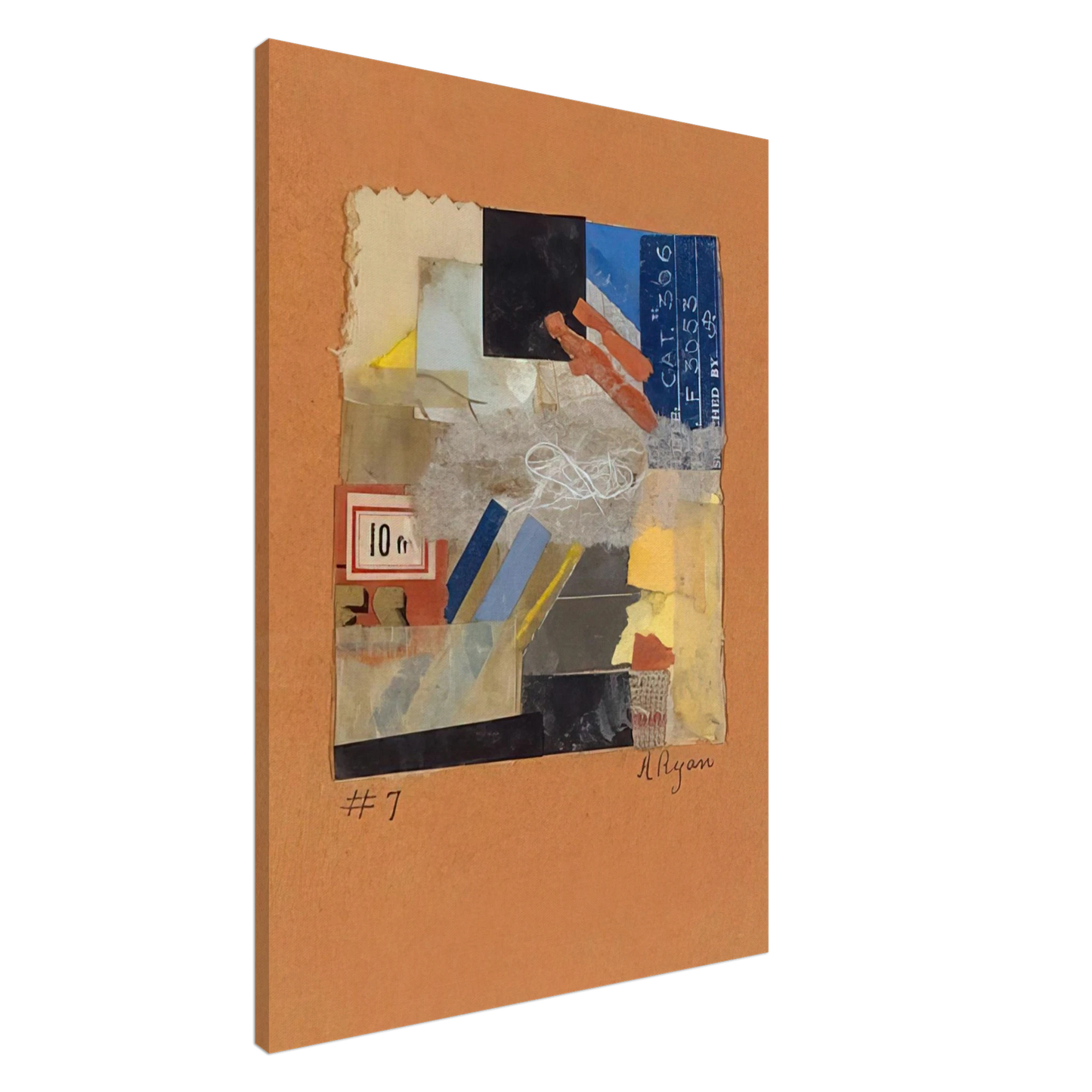 Anne Ryan - Number 7 - 1948 Canvas - 20x30 cm / 8x12 inches-canvas