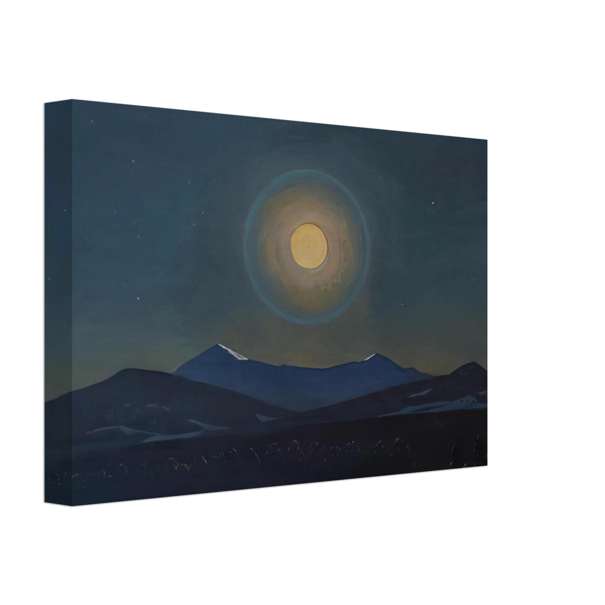 Rockwell Kent - Moonlight, Winter Canvas - 40x60 cm / 16x24 inches-canvas