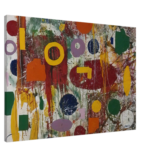 Taro Yamamoto - UNTITLED 1972 2 Canvas - 20x30 cm / 8x12 inches-canvas