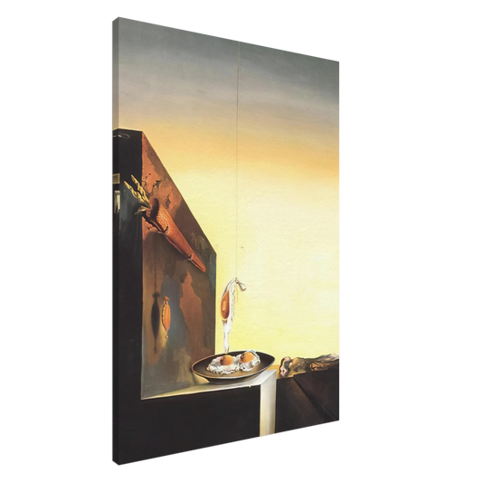 Salvador Dali - EGGS ON PLATE WITHOUT THE FLAT Canvas - 20x30 cm / 8x12 inches-canvas