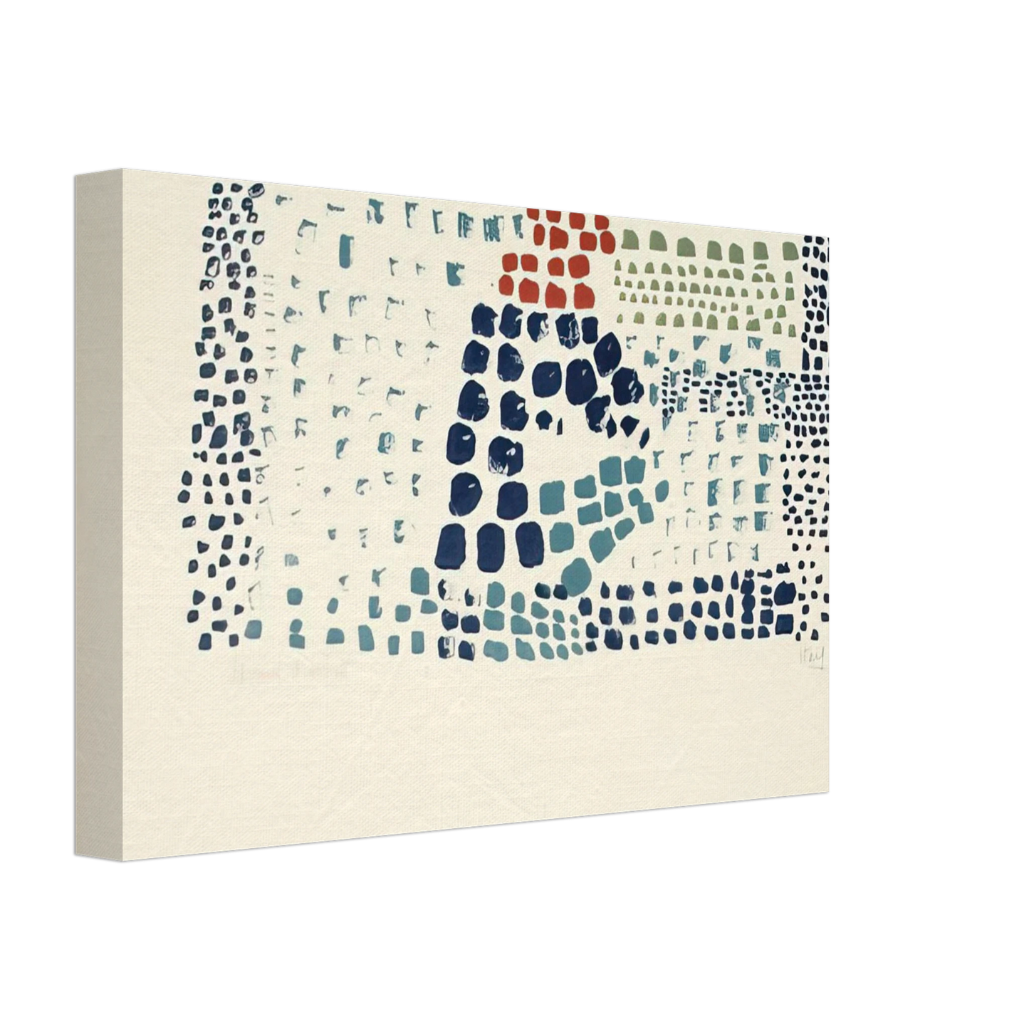 Nicolas de Stael - Study in Colour No. 1 Woimant Stael 93 - Art Informel Canvas - 40x60 cm / 16x24 inches-canvas