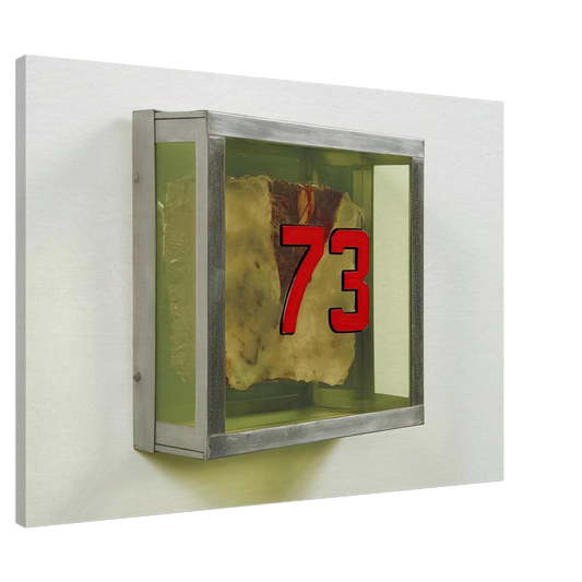 Paul Thek - Untitled #73 from the series Technological Reliquaries - 1964 Canvas - 20x30 cm / 8x12 inches-canvas