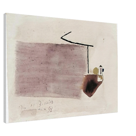 Julius Bissier - 14.X.58 - 1958 Canvas - 20x30 cm / 8x12 inches-canvas