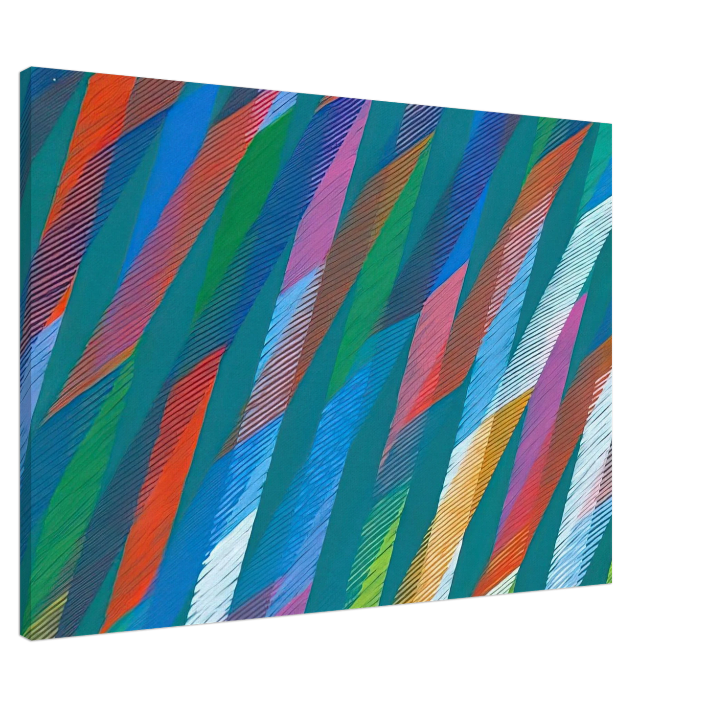 Piero Dorazio - Irish - 1998 Canvas - 20x30 cm / 8x12 inches-canvas