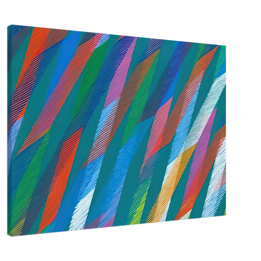 Piero Dorazio - Irish - 1998 Canvas - 20x30 cm / 8x12 inches-canvas