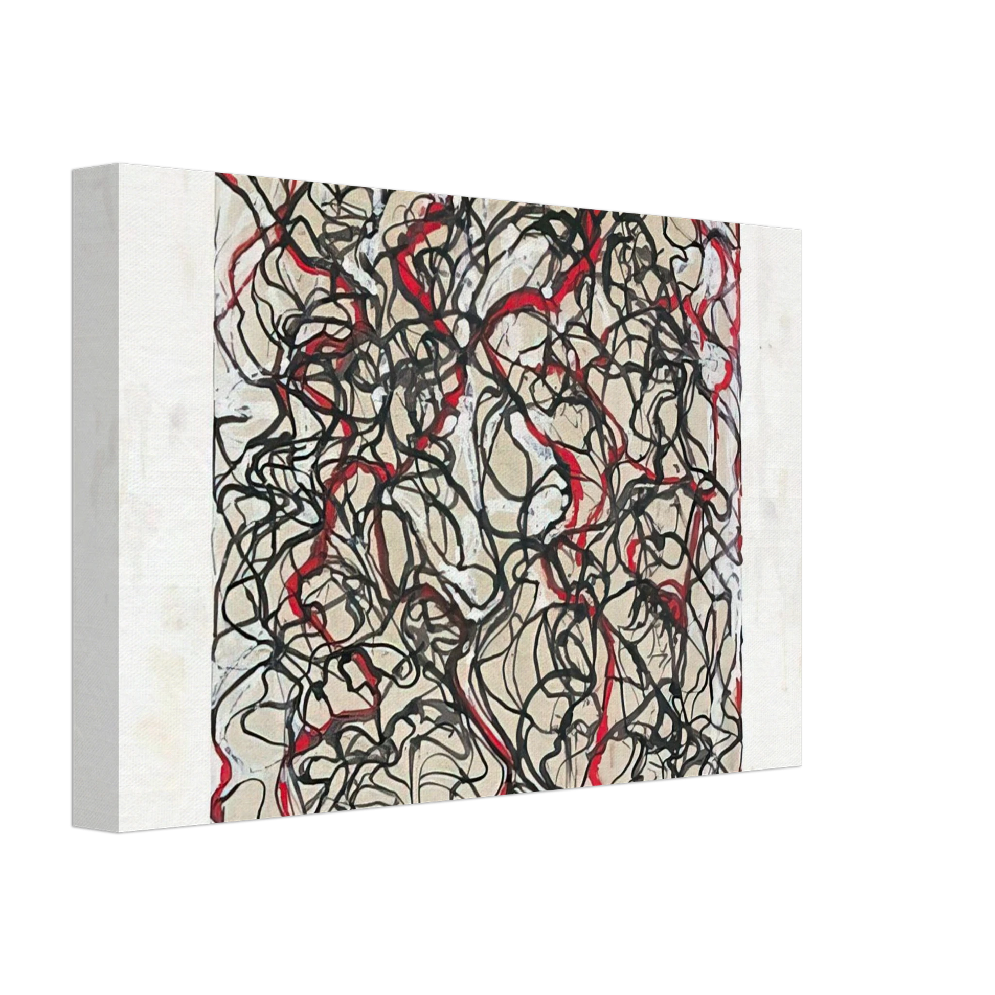 Brice Marden - Letter with Red - 2009 Canvas - 70x100 cm / 28x40 inches-canvas