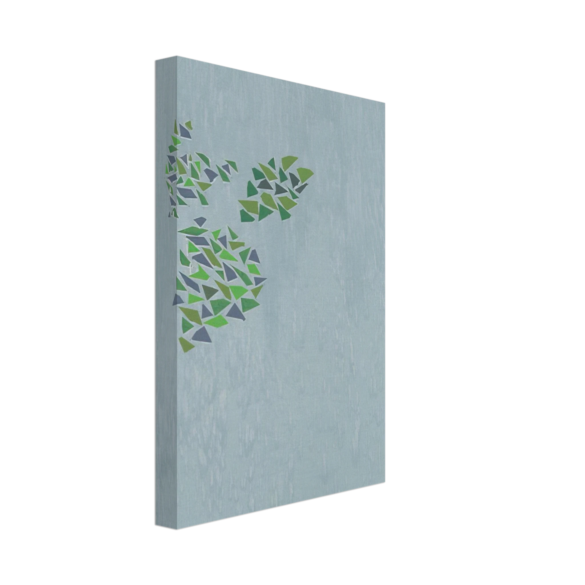 Robert Goodnough - Colors on Blue - Post-Painterly Abstraction Canvas - 70x100 cm / 28x40 inches-canvas