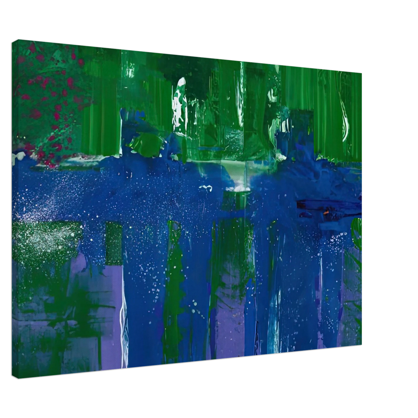 Helen Frankenthaler - Grotto, 1990- Canvas - 20x30 cm / 8x12 inches-canvas