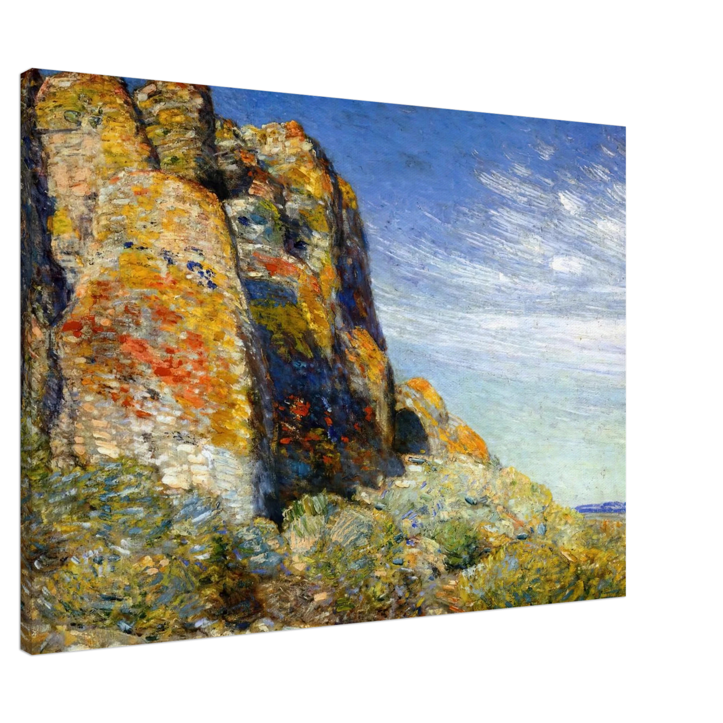 Childe Hassam - Harney Desert 02 Canvas - 20x30 cm / 8x12 inches-canvas