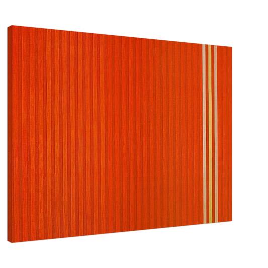 Gene Davis - Red Devil - 1959 Canvas - 20x30 cm / 8x12 inches-canvas