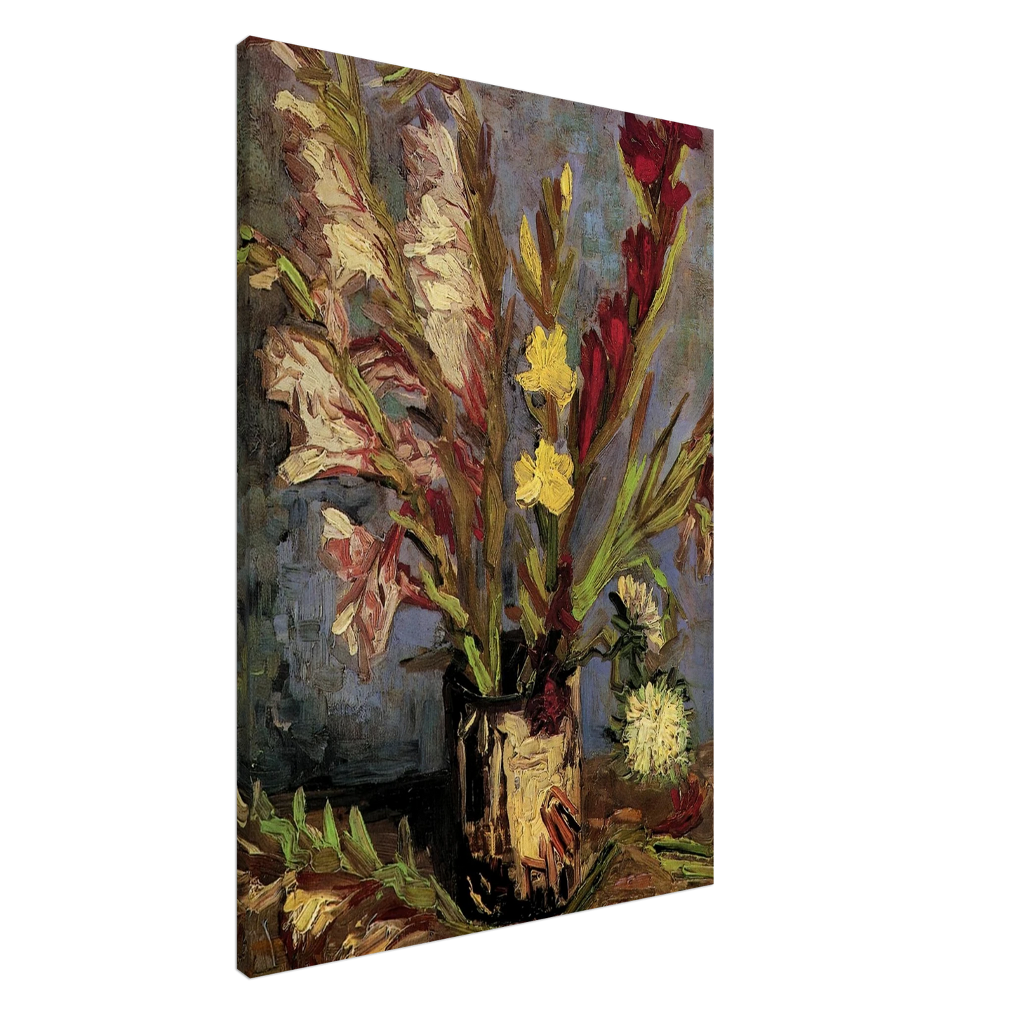 Vincent van Gogh - Vase with Gladioli Canvas - 20x30 cm / 8x12 inches-canvas