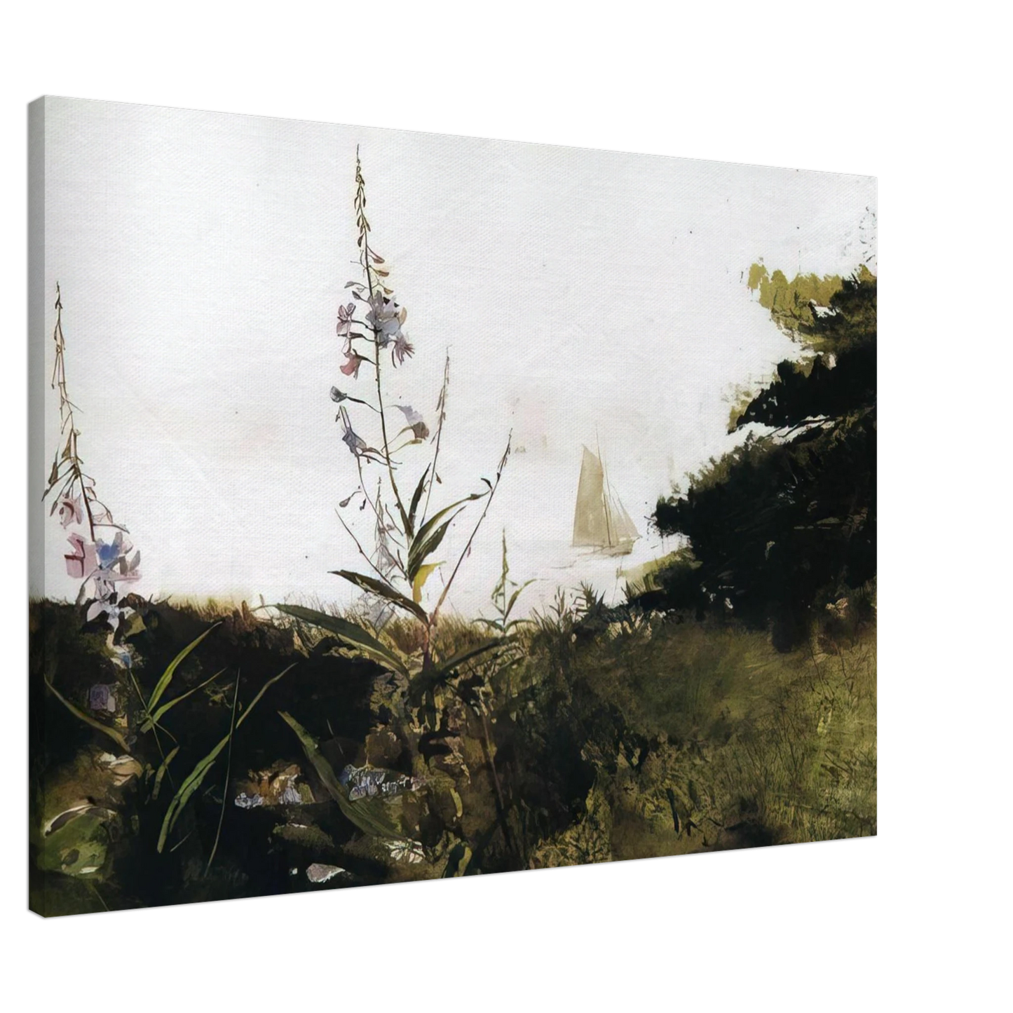 Andrew Wyeth - UNDER SAIL Canvas - 20x30 cm / 8x12 inches-canvas