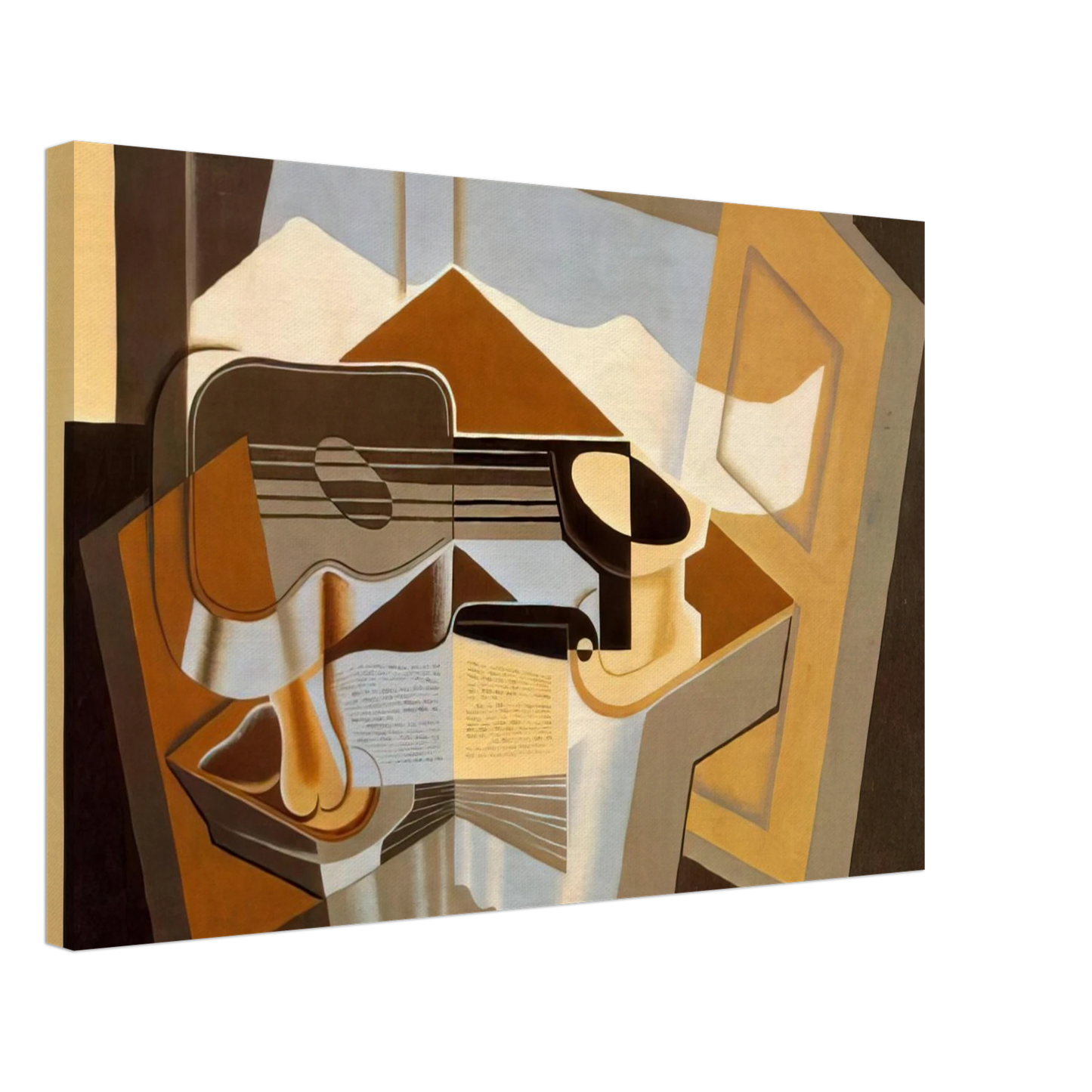 Juan Gris - THE MOUNTAIN LE CANIGOU 1921 Canvas - 40x60 cm / 16x24 inches-canvas
