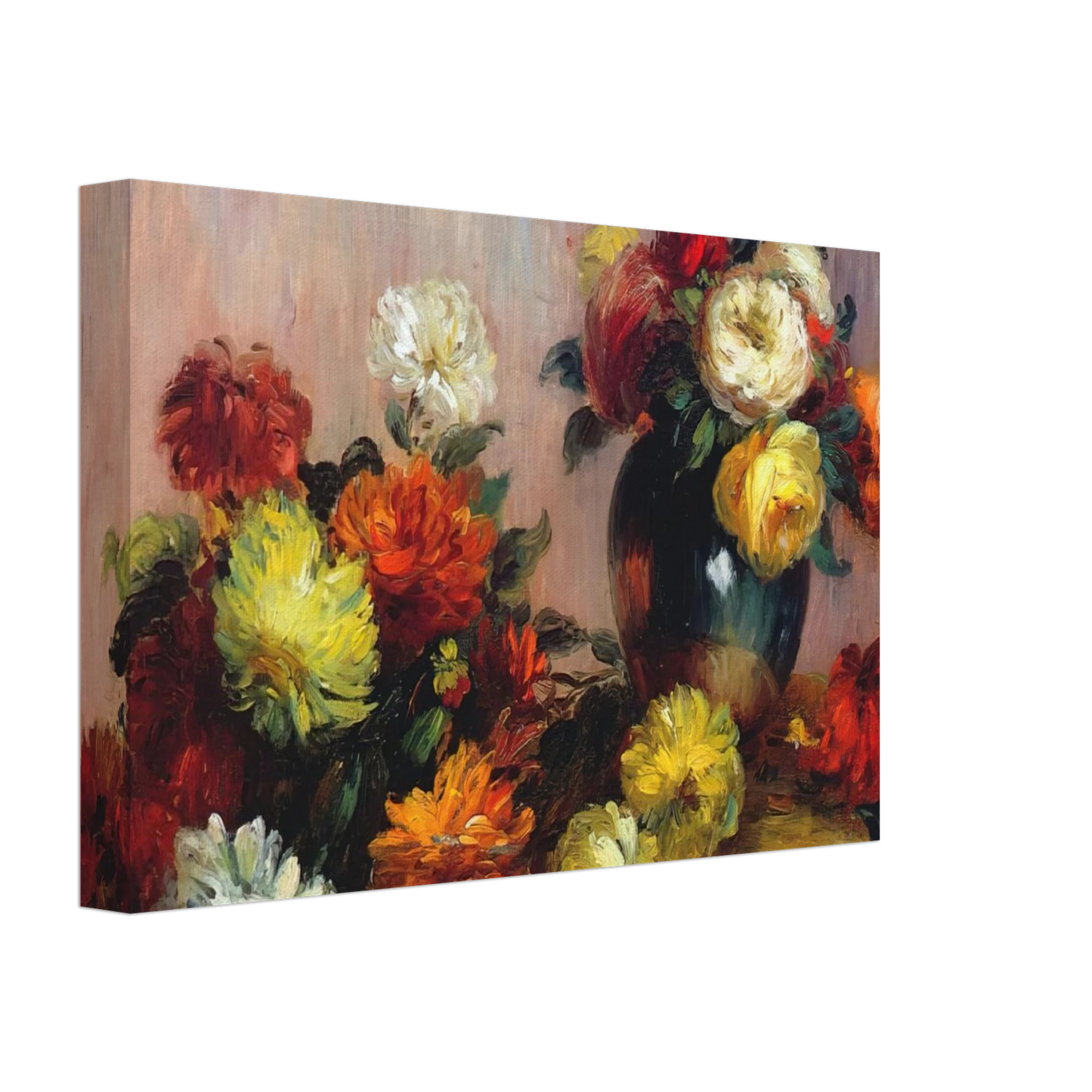 Pierre-Auguste Renoir - Bouquets of Flowers Canvas - 40x60 cm / 16x24 inches-canvas