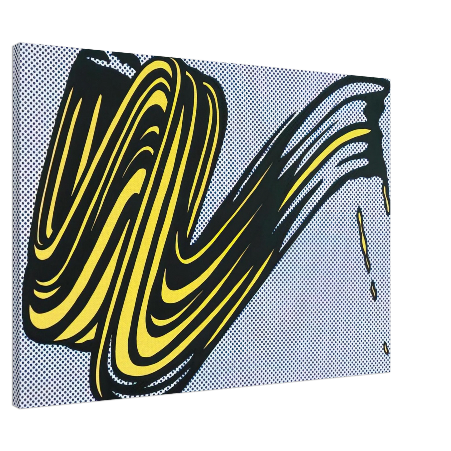 Roy Lichtenstein - BRUSHSTROKE 1965 0 Canvas - 20x30 cm / 8x12 inches-canvas