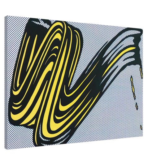 Roy Lichtenstein - BRUSHSTROKE 1965 0 Canvas - 20x30 cm / 8x12 inches-canvas