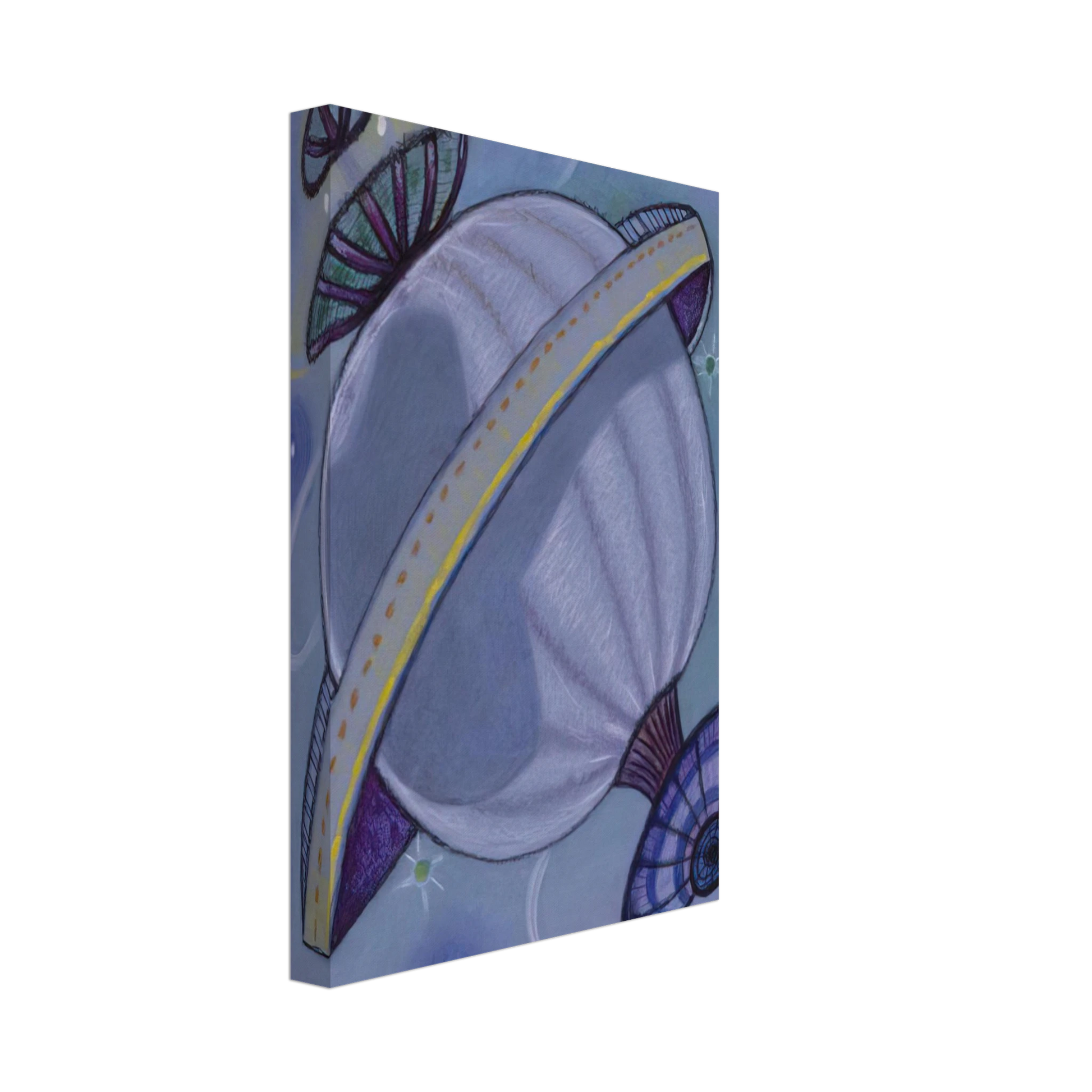 Maruja Mallo - Viajeros Del Eter - 1988 Canvas - 40x60 cm / 16x24 inches-canvas