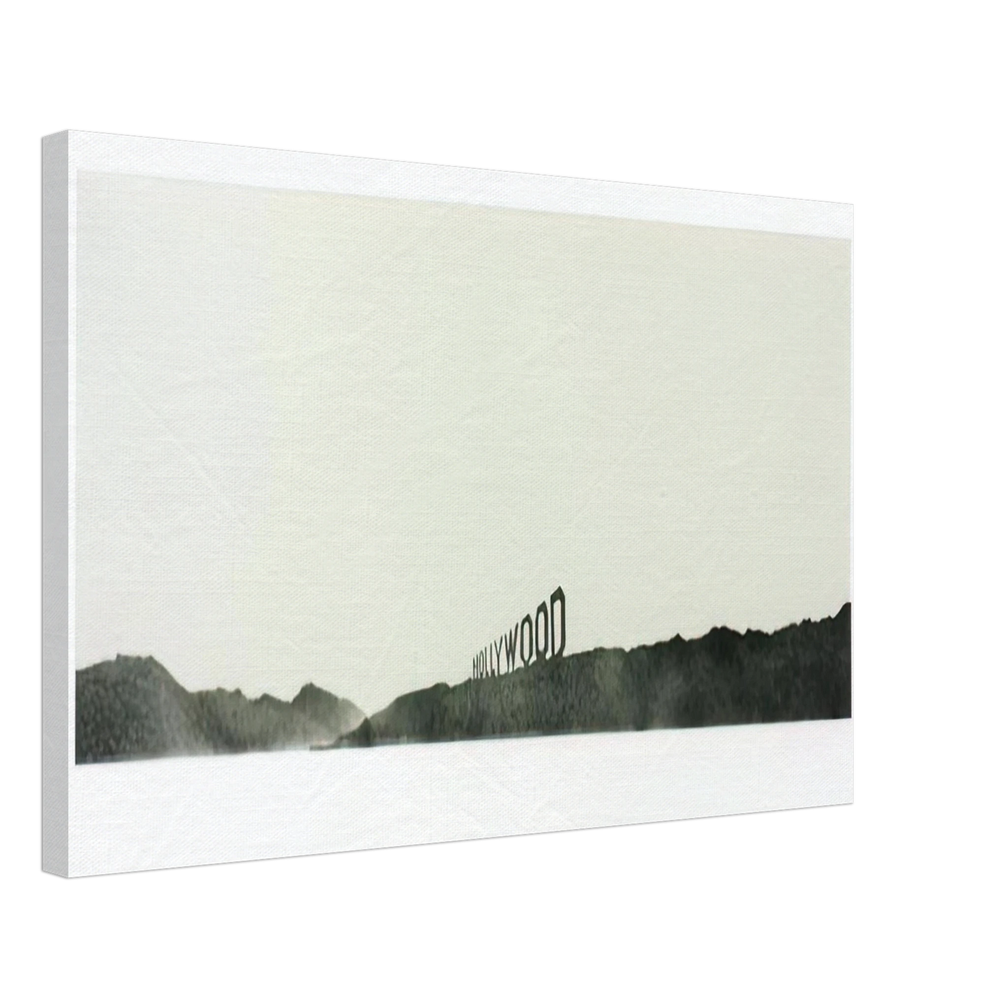 Edward Ruscha - HOLLYWOOD 1969 Canvas - 40x60 cm / 16x24 inches-canvas