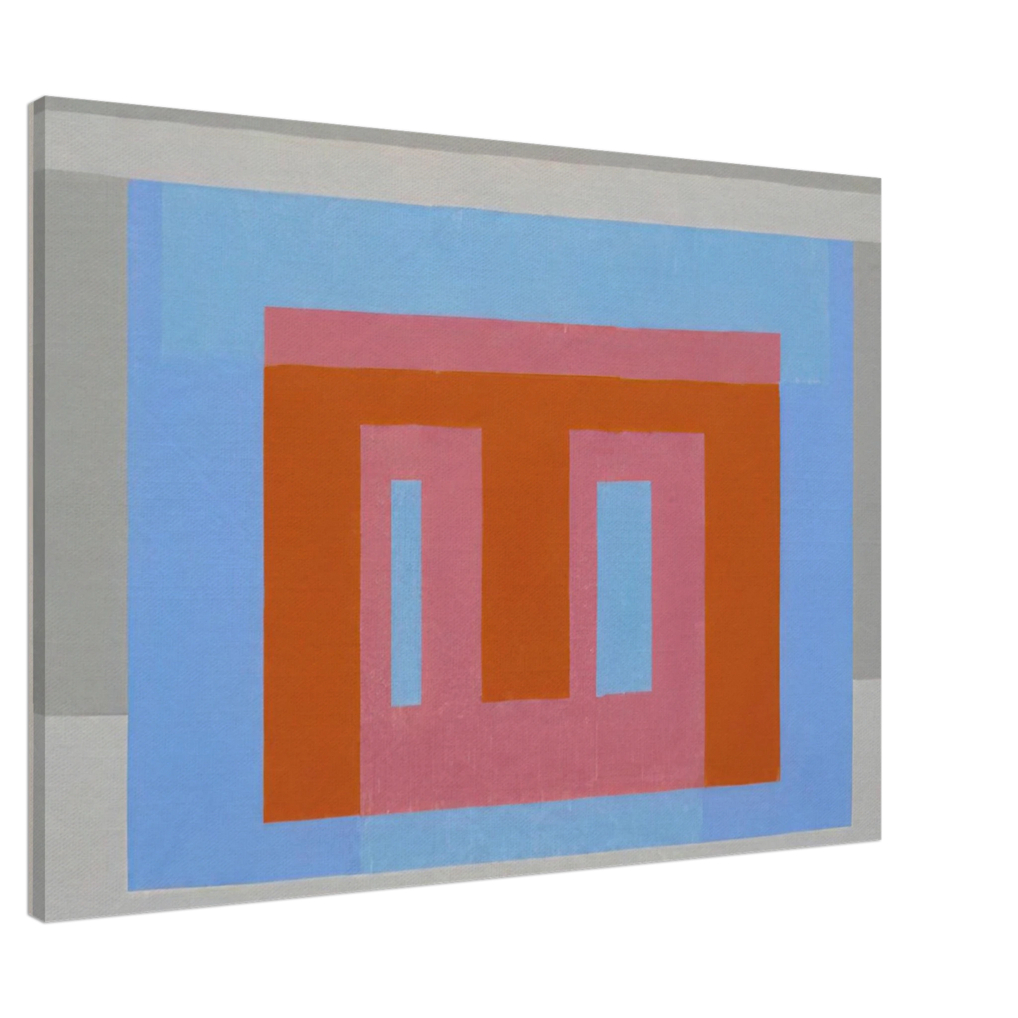 Josef Albers - ADOBE VARIANT LUMINOUS DAY 1952 Canvas - 20x30 cm / 8x12 inches-canvas