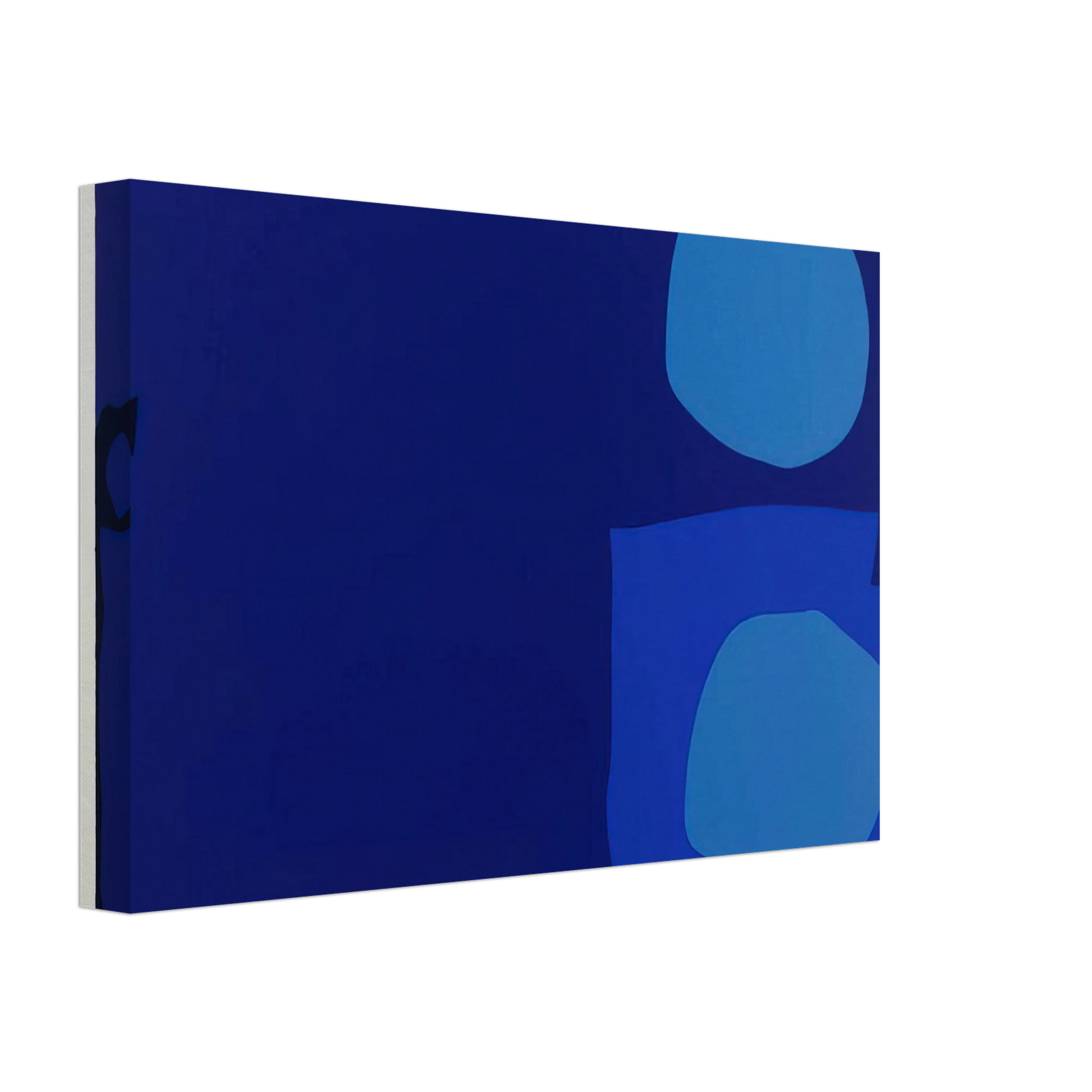 Patrick Heron - Four Blues Two Discs - 1970 Canvas - 40x60 cm / 16x24 inches-canvas