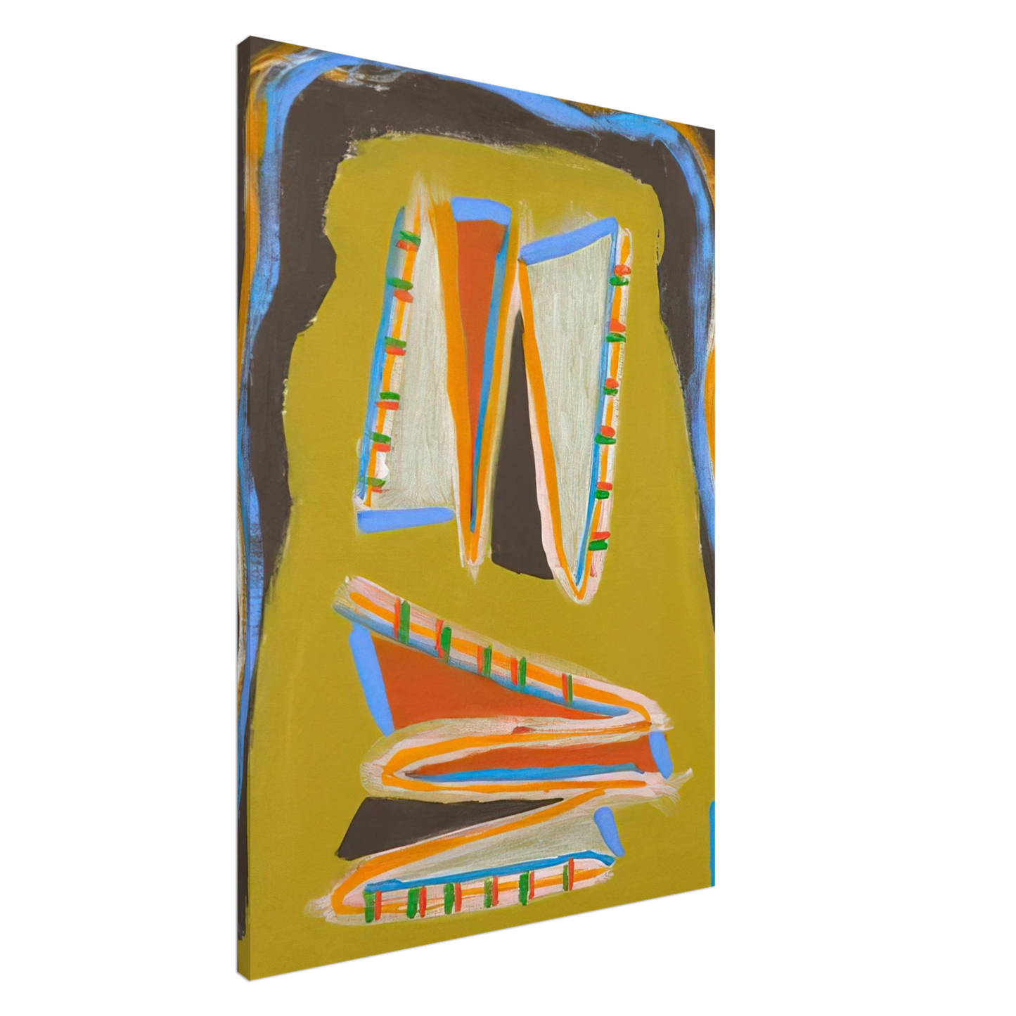 Betty Parsons - Indian Writhing - 1977 Canvas - 20x30 cm / 8x12 inches-canvas