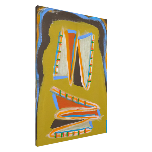 Betty Parsons - Indian Writhing - 1977 Canvas - 20x30 cm / 8x12 inches-canvas