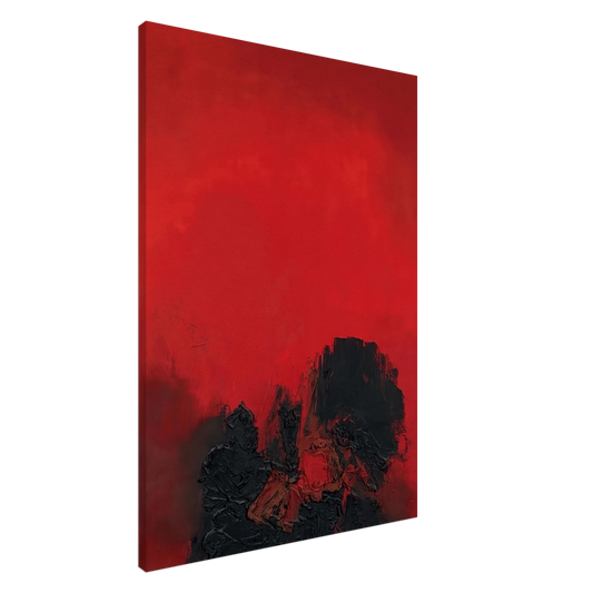 Luis Feito - UNTITLED 1961 Canvas - 20x30 cm / 8x12 inches-canvas