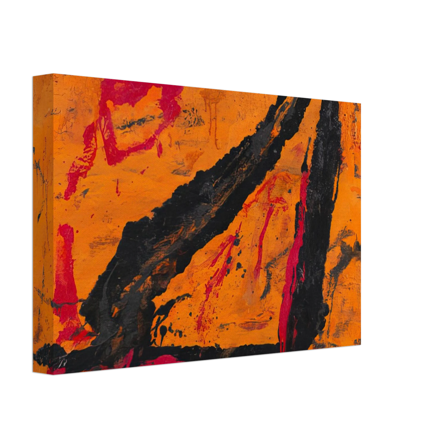 Emil Schumacher - Timra - 1989 Canvas - 70x100 cm / 28x40 inches-canvas