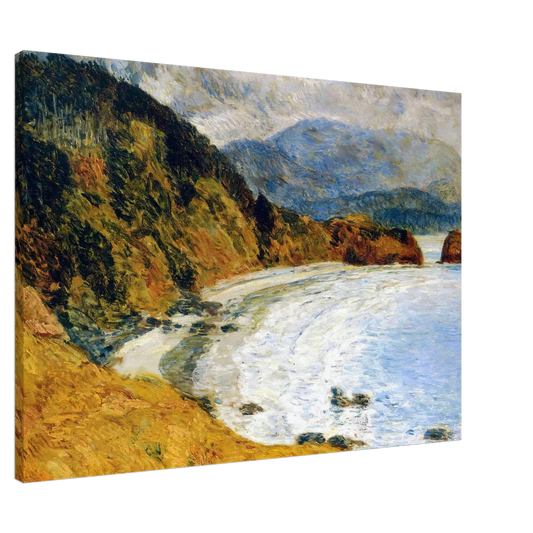 Childe Hassam - Ecola Beach, Oregon Canvas - 20x30 cm / 8x12 inches-canvas