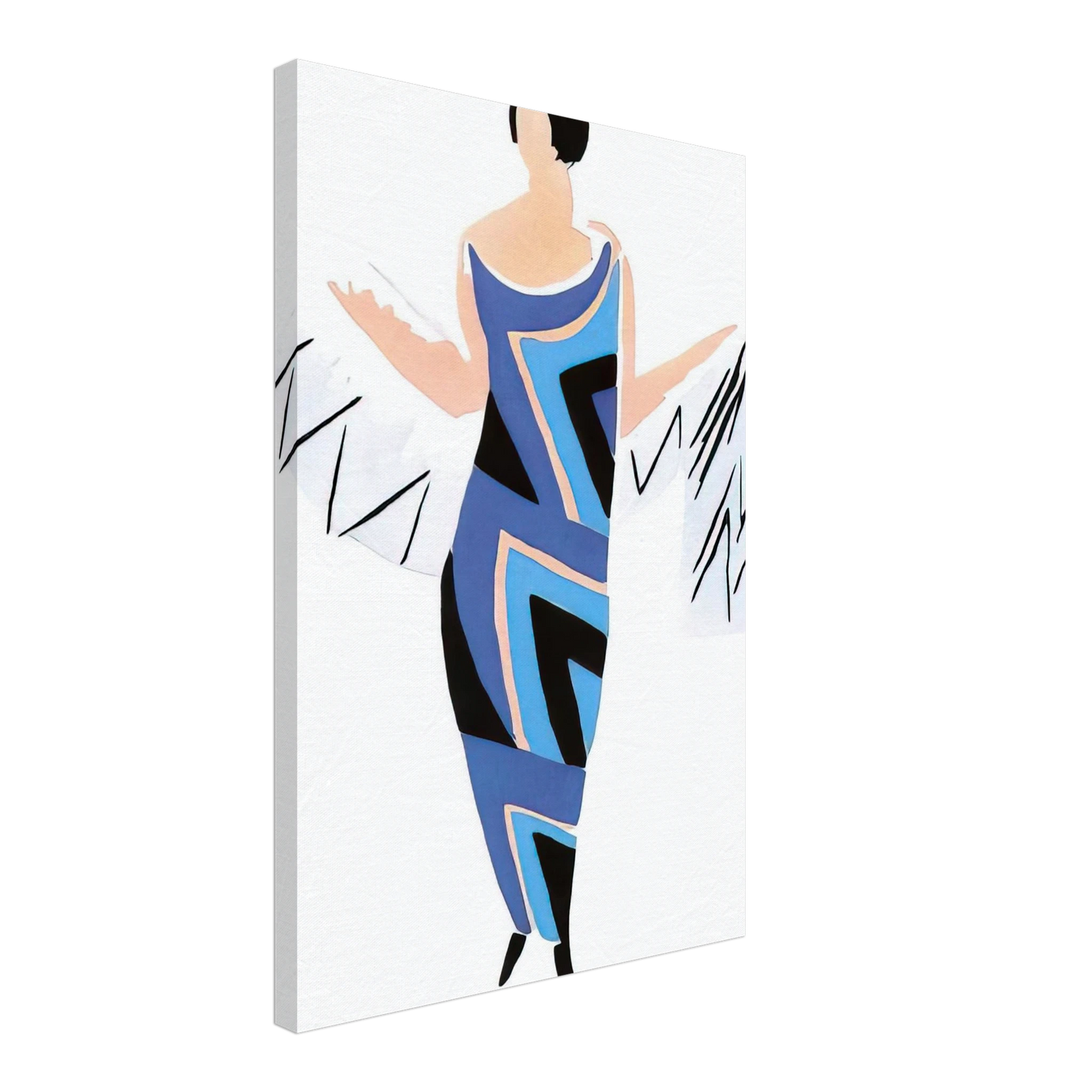 Sonia Delaunay - FASHION ILLUSTRATION 4 Canvas - 40x60 cm / 16x24 inches-canvas