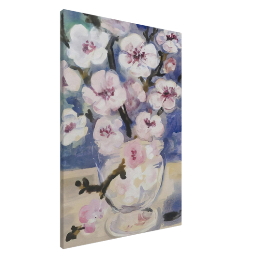 Natalia Goncharova - Dogwood Blossoms - Post-Impressionism Canvas - 20x30 cm / 8x12 inches-canvas