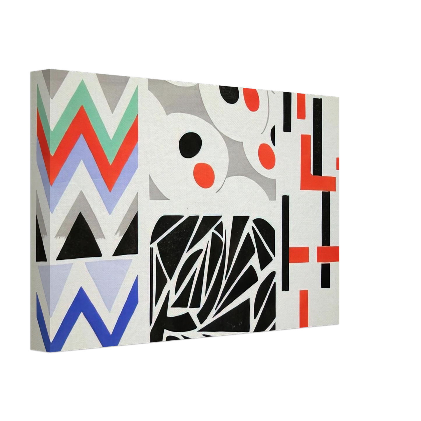 Sonia Delaunay - HER PAINTINGS HER OBJECTS Canvas - 70x100 cm / 28x40 inches-canvas