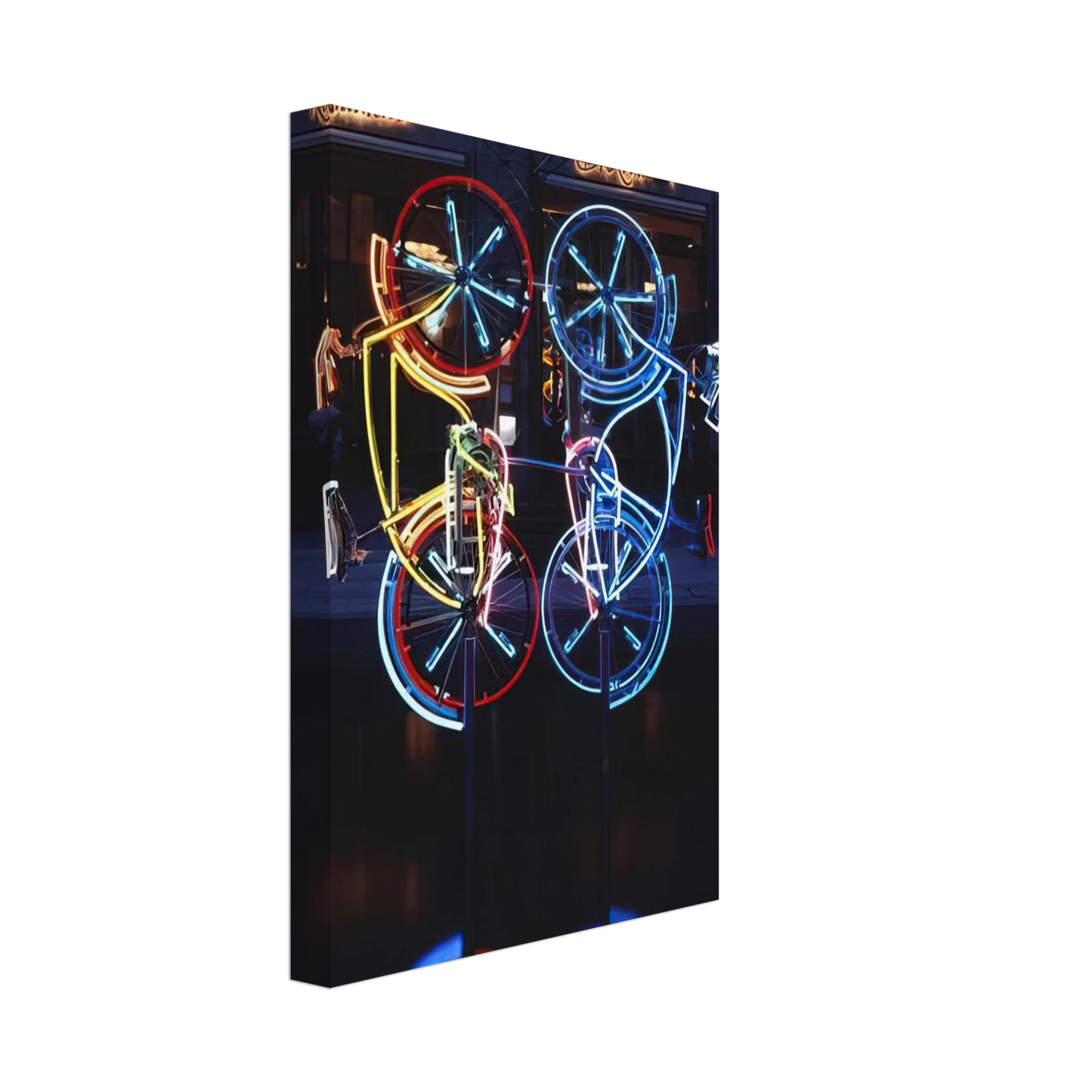 Robert Rauschenberg - RIDING BIKES 1998 Canvas - 70x100 cm / 28x40 inches-canvas