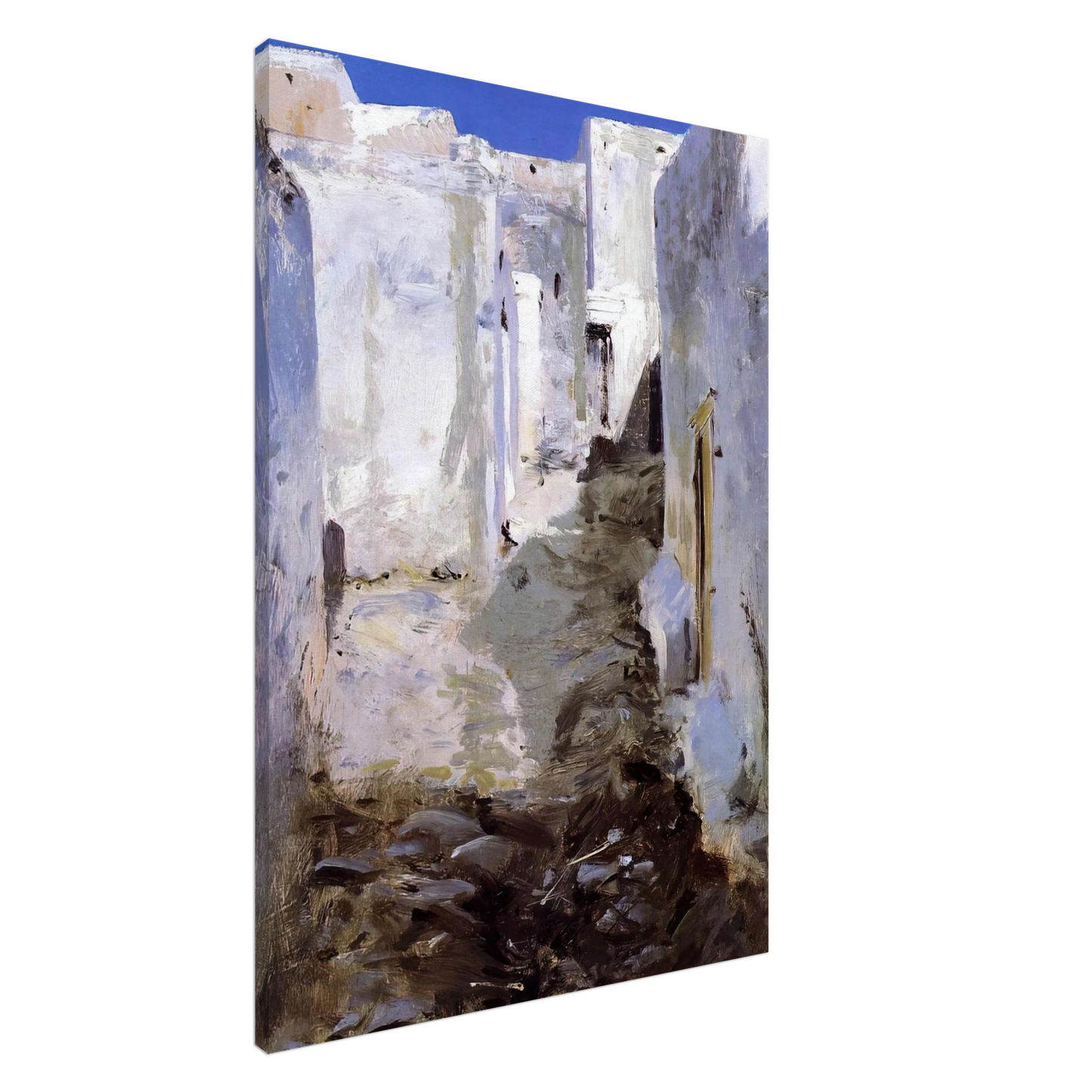 John Singer Sargent - A Street in Algiers Canvas - 20x30 cm / 8x12 inches-canvas