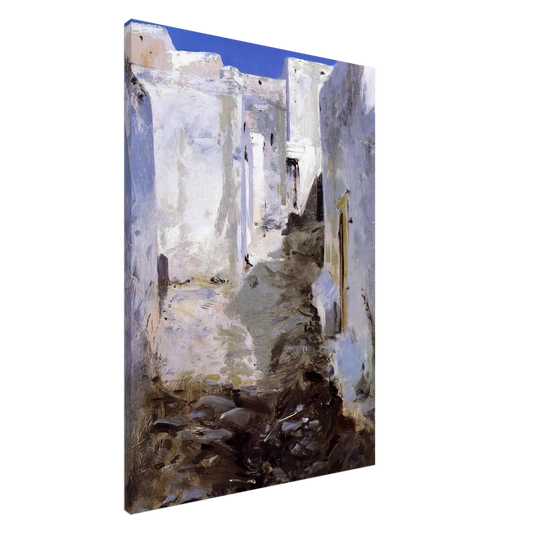 John Singer Sargent - A Street in Algiers Canvas - 20x30 cm / 8x12 inches-canvas