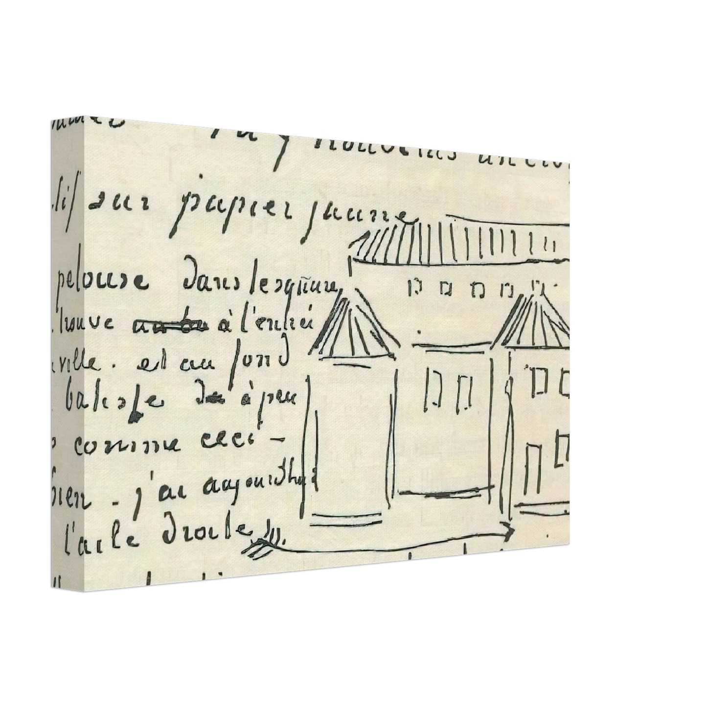 Vincent van Gogh - Vincent's House Canvas - 70x100 cm / 28x40 inches-canvas