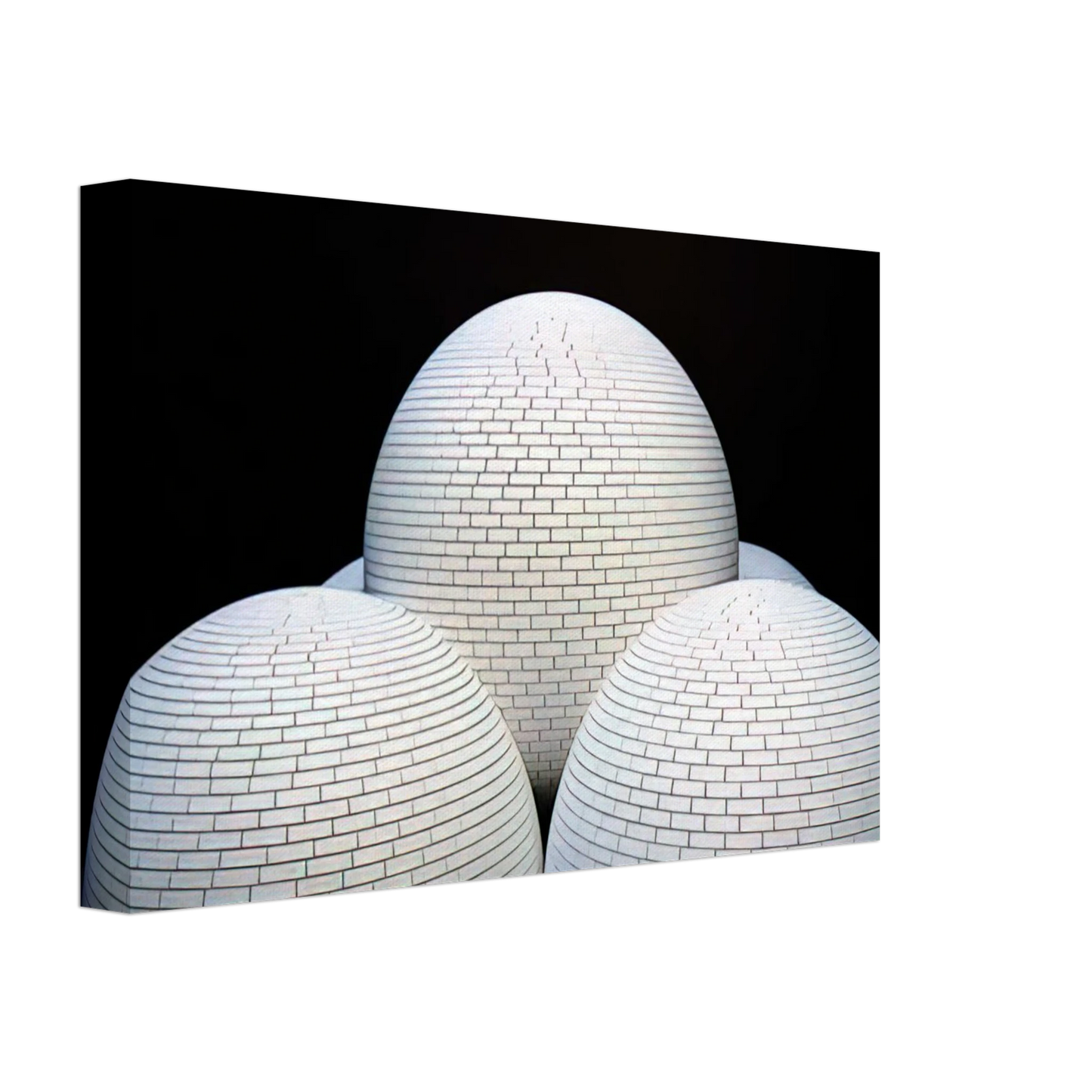 Sol LeWitt - Model for Brick Structure four domes and a sphere Canvas - 70x100 cm / 28x40 inches-canvas